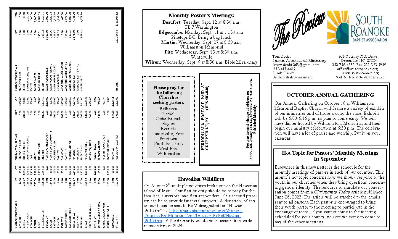 newsletter-south-roanoke-baptist-association